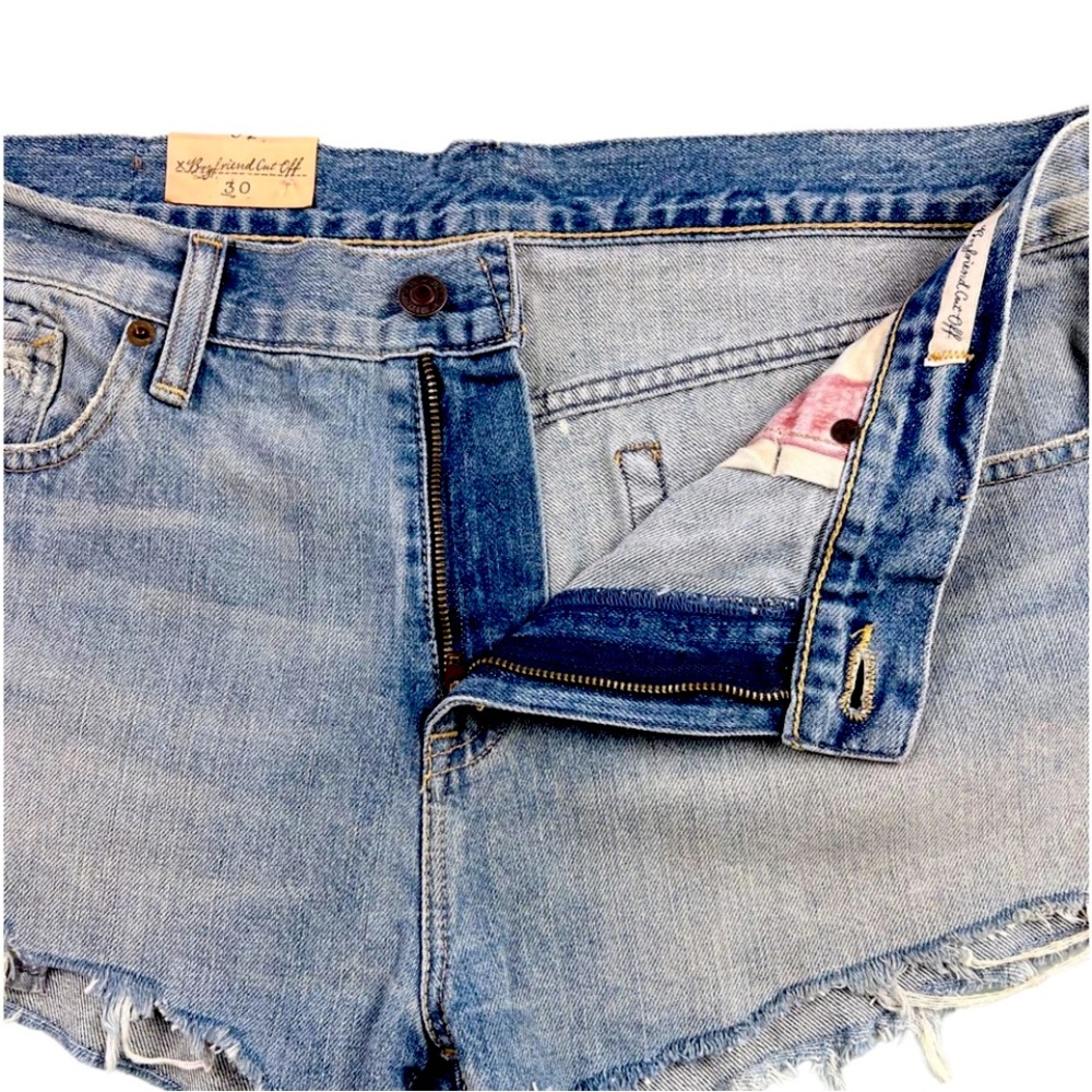 Denim & Supply by Ralph Lauren Boyfriend Cut Off Shorts 30 American Flag NWT